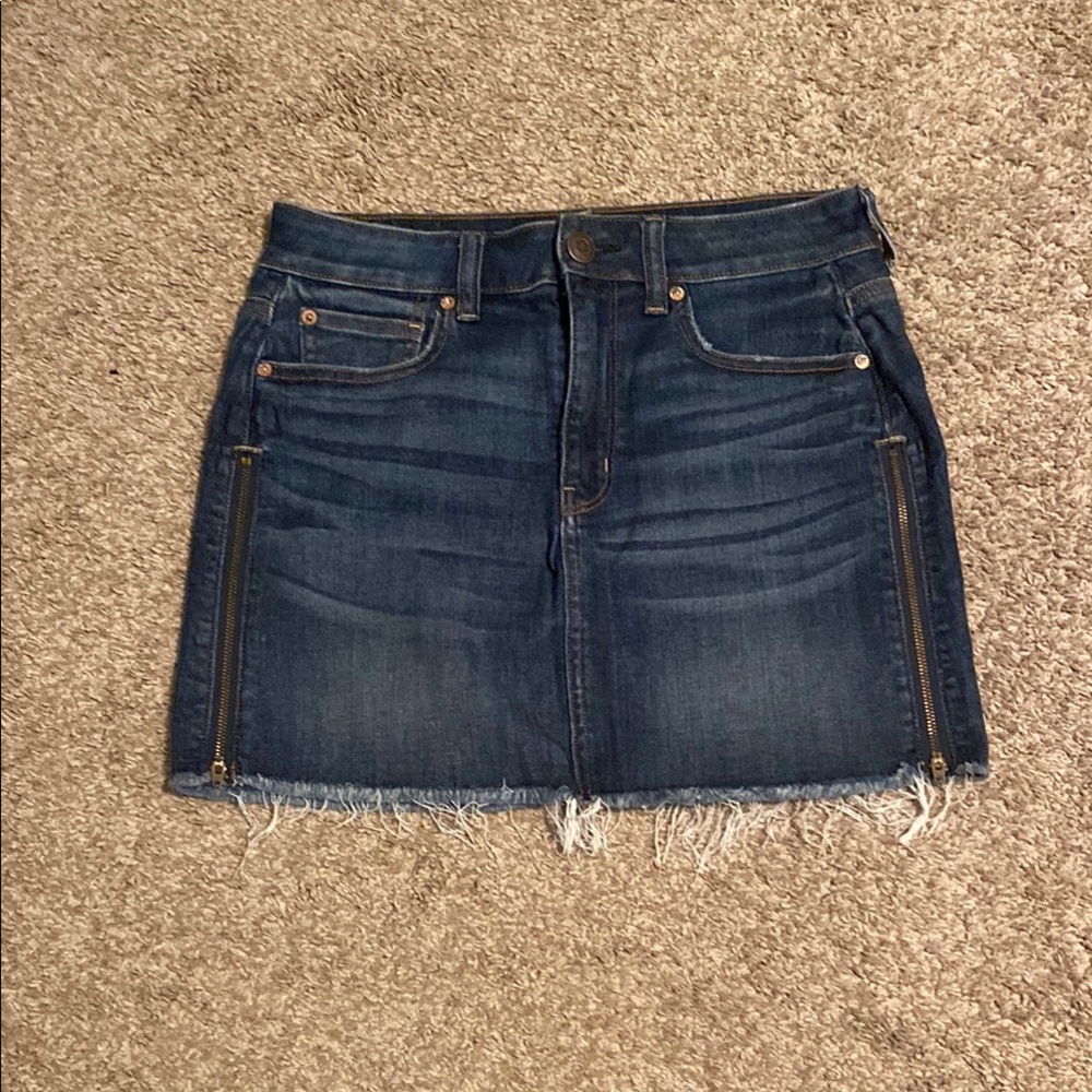 American Eagle Outfitters Blue Mini Pencil Skirt Casual
